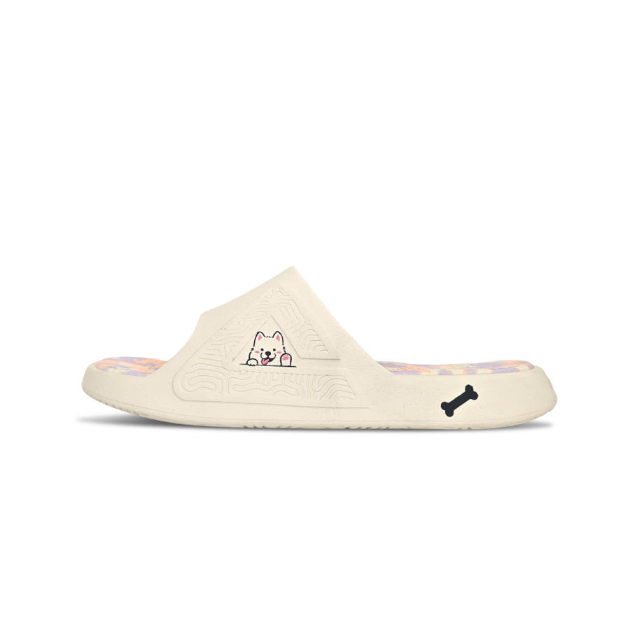 PEAK Tai Ji1.0 Quiet, Slip Resistant, Odor Resistant Slide Slippers Unisex Beige White Pink