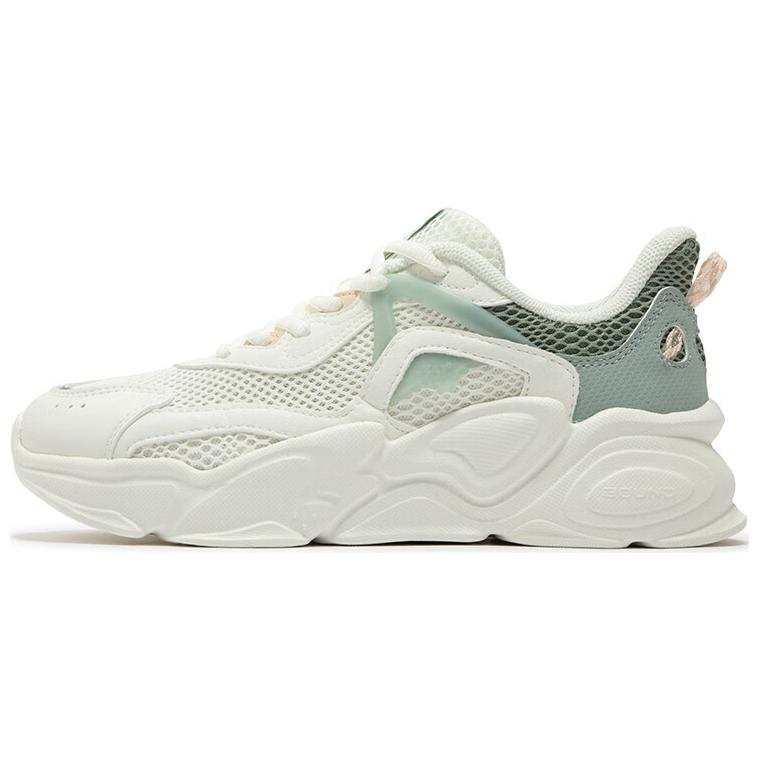 361° Abrasion Resistant Low top Casual Shoes Women's White Green