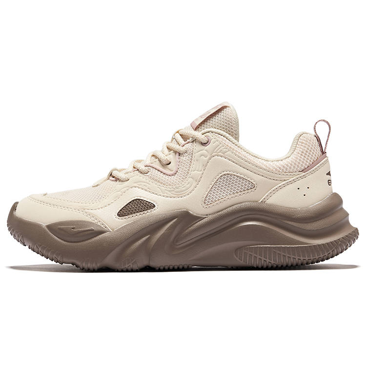 Erke Slip Resistant Abrasion Resistant Low top Casual Shoes Women's Beige Brown