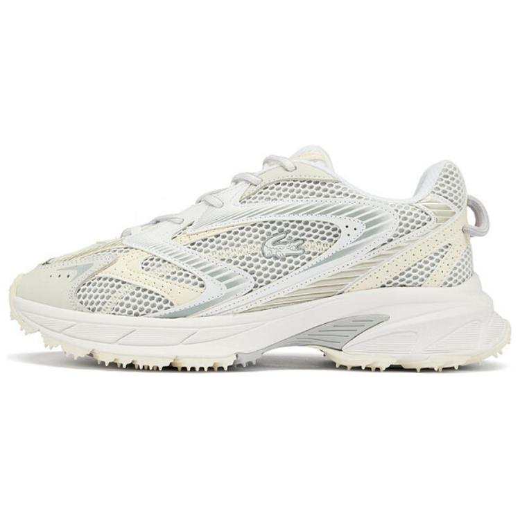 LACOSTE Low top Casual Shoes Men's White Beige