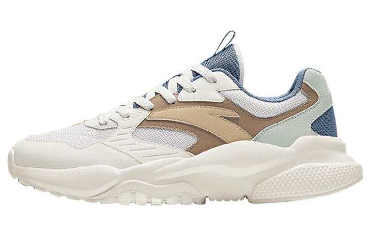 Anta Cushioning, Wear Resistant Low top Casual Shoes Men's White Gray Blue