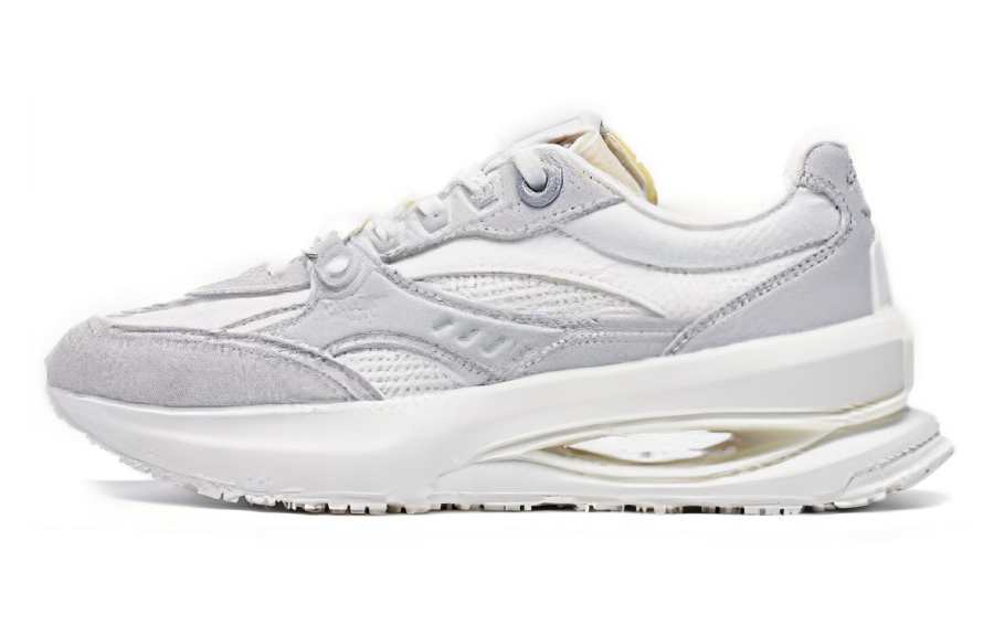 Li-Ning Li Ning 92 Shadow Slip Resistant Abrasion Resistant Low top Casual Shoes Women's Gray White