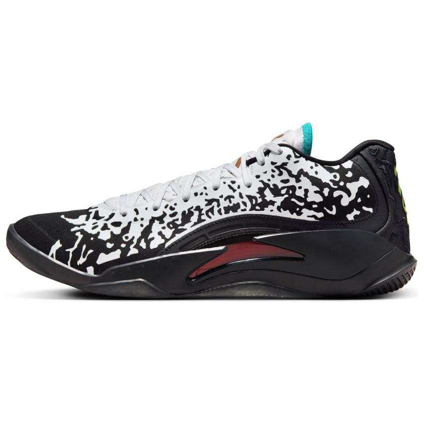 Jordan Jordan Zion 3 Slip Resistant Abrasion Resistant Low top Casual Shoes Men's Black White