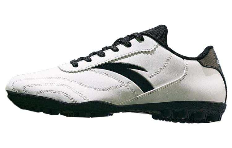 Anta Slip Resistant TF Turf Artificial Turf Soccer Shoes Men's White Black
