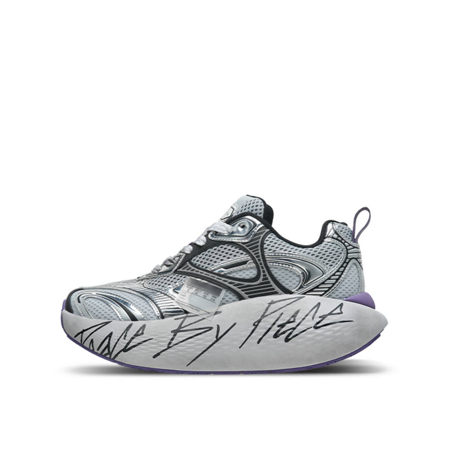 XVESSEL VESSEL Cushioning Low top Casual Shoes Unisex Purple Gray