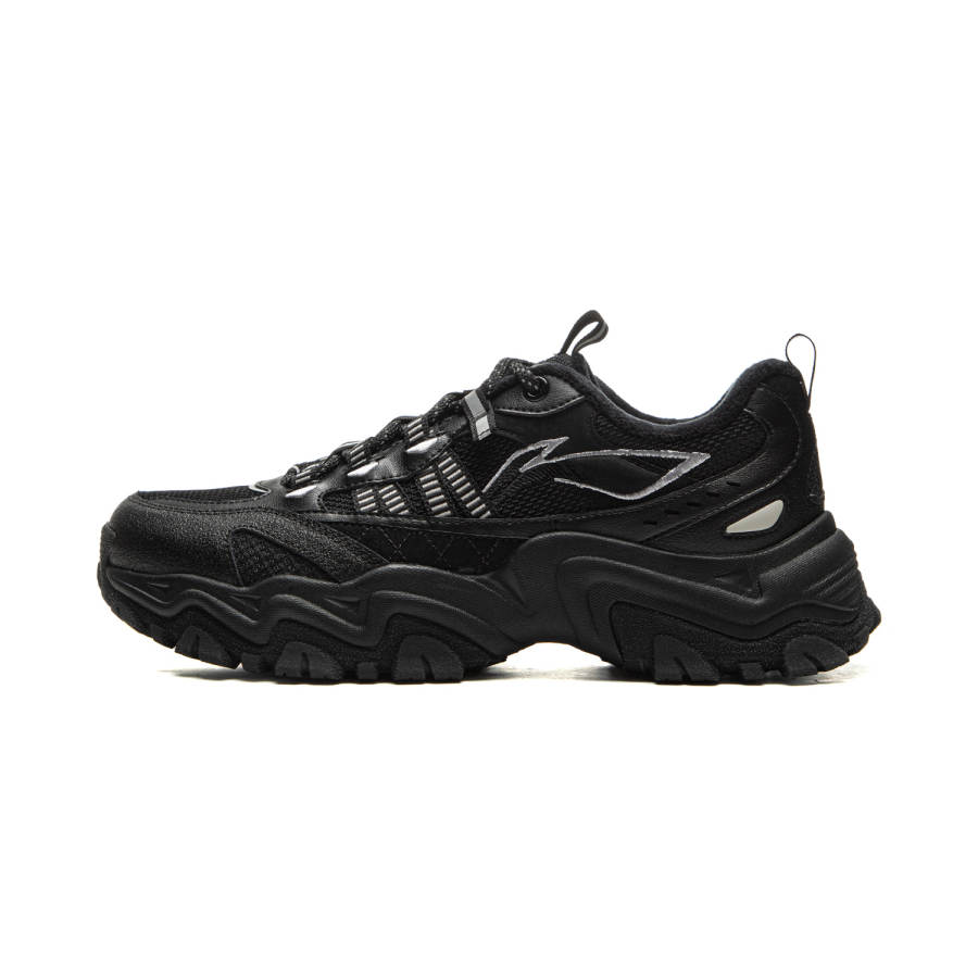 Li-Ning Li Ning Mountain Trek WNTR LOW Cushioning Abrasion Resistant Breathable Low top Casual Shoes Men's Black