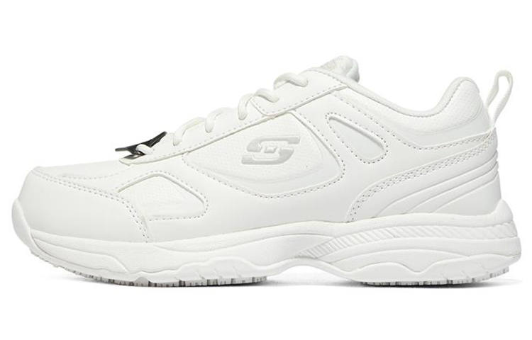 Skechers DIGHTON Leather Cushioning Abrasion Resistant Cushioning, Wear Resistant Low top Casual Shoes Women's White