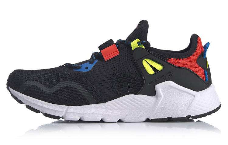 Li-Ning Li Ning Mafia Trendy Slip Resistant, Breathable, Lightweight Low top Casual Shoes Men's Black Red