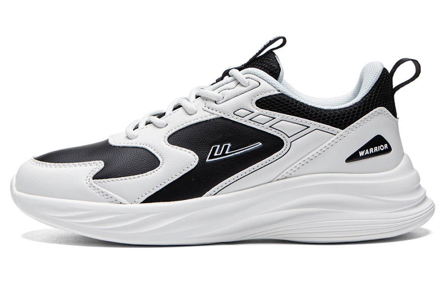 Warrior Panda Shoes Lightweight And Breathable Low top Casual Shoes Unisex Black White