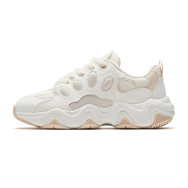 Anta Panda Shoes Comfortable Cushioning Slip Resistant Abrasion Resistant Breathable Low top Casual Shoes Women's