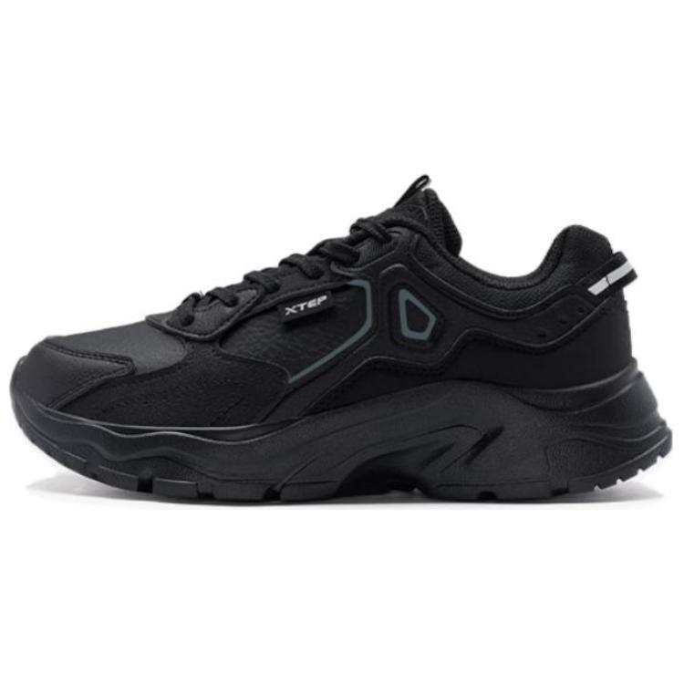 XTEP Slip Resistant Abrasion Resistant Slip Resistant Abrasion Resistant Low top Casual Shoes Men's Black