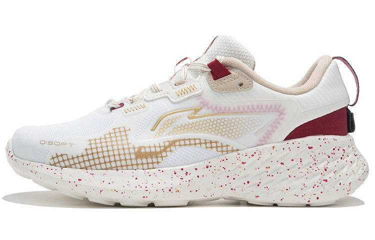 Li-Ning Li Ning SOFT ELEMENT Fabric Fashion Cushioning Slip Resistant Abrasion Resistant Low top Sports Casual Shoes