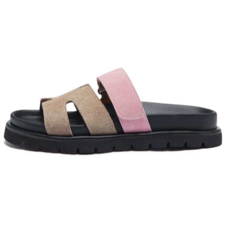 CAMEL Slip Resistant Odor Resistant Slide Slippers Women's Khaki/Pink/Black