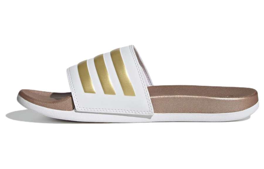 Adidas Adidas Wmns Adilette Comfort Slide 'White Matte Gold' Women's