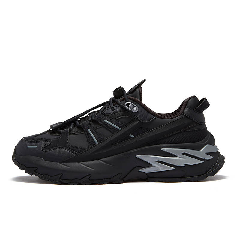 FILA FUSION Textile, Synthetic Leather Versatile Low top Casual Shoes Men's Black