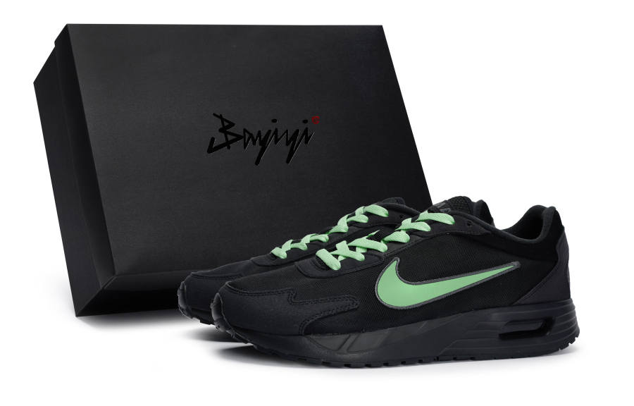Nike Nike Air Max Solo Slip Resistant, Abrasion Resistant, Breathable Low top Casual Shoes Men's Black Green