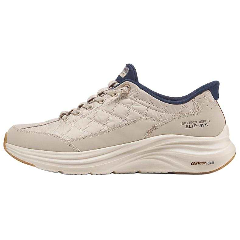 Skechers CONTOUR FOAM Breathable Support Lightweight Height Increasing Casual Shoes Men's Marine Blue