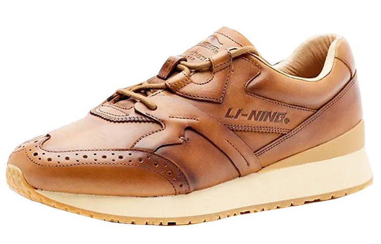 LI-NING 1990 Maison Corthay x LI NING 1990 001 Premium Low top Casual Shoes Men's Aged Wood