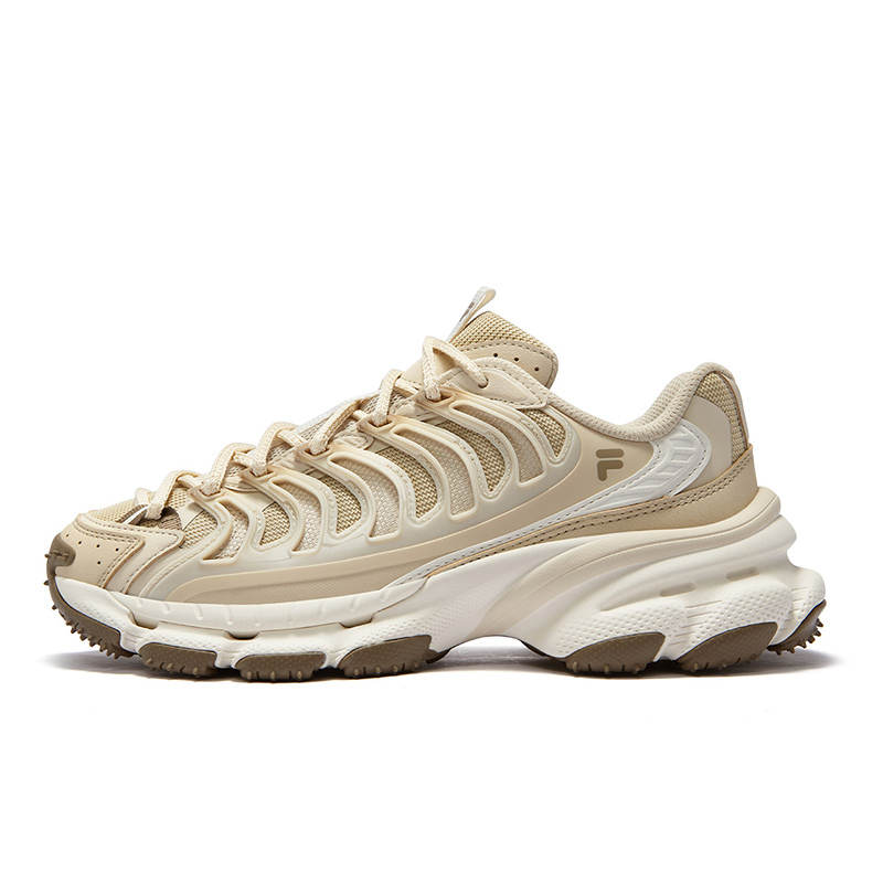 FILA FUSION BRACKET Starship Shoes Low top Casual Shoes Women's Brown Yellow