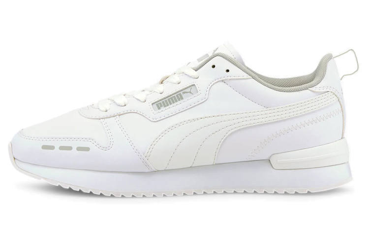 PUMA R78 Synthetic Leather Cushioning Abrasion Resistant Low top Casual Shoes Unisex White