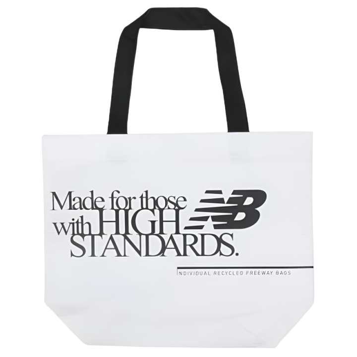 New Balance New Balance Letter Versatile Shopping Bag, Shoulder Bag Unisex White