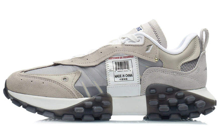 Li-Ning Li Ning Cushioning Slip Resistant Abrasion Resistant Lightweight Low top Casual Shoes Men's Deerskin Brown