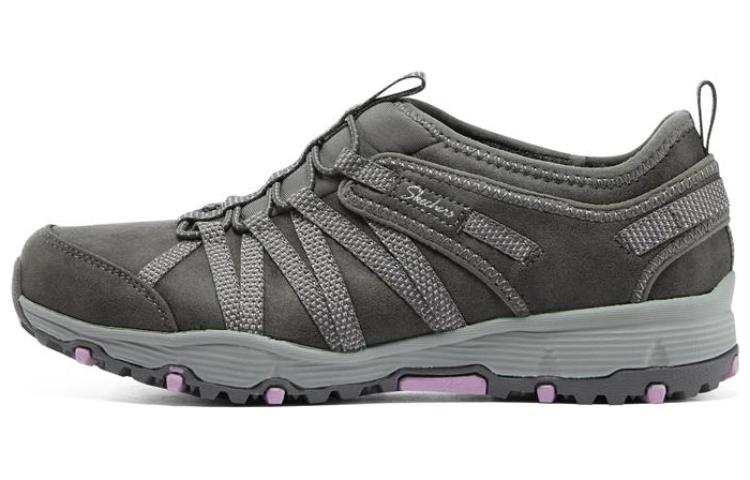 Skechers Seager Hiker Leather Cushioning, Wear Resistant Low top Casual Shoes Women's Dark Taupe Umber