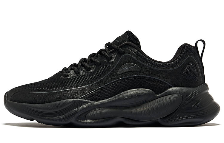 Erke Cang Sheng Abrasion Resistant Breathable Abrasion Resistant Breathable Low top Casual Shoes Men's Jet Black