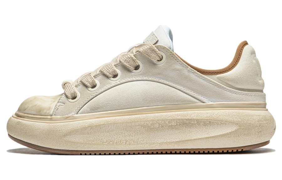Li-Ning Li Ning Yun You C4D Abrasion Resistant Low top Casual Shoes Men's Ivory