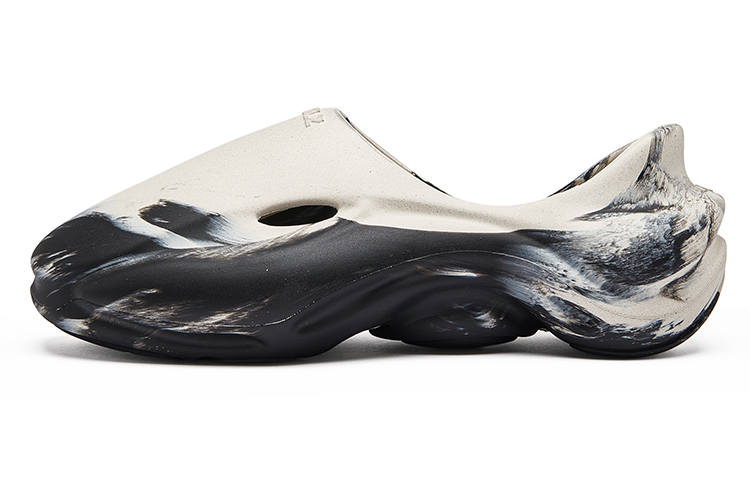 EQLZ EQUALIZER EQLZ EQUALIZER Quiet Abrasion Resistant Slide Slippers Unisex Black White