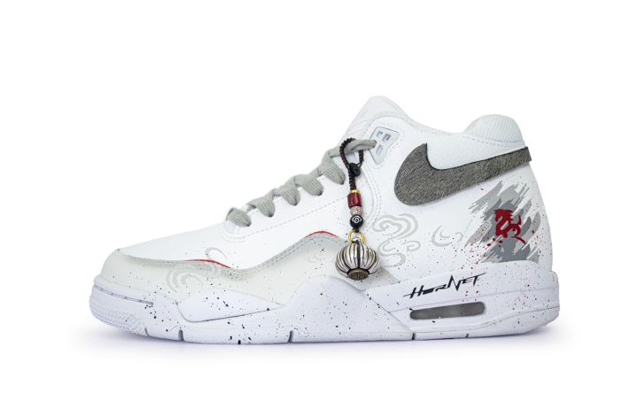 Nike Nike Flight Legacy Red And White Order, Immediate Success Mid top Vintage Basketball Shoes Unisex White Gray