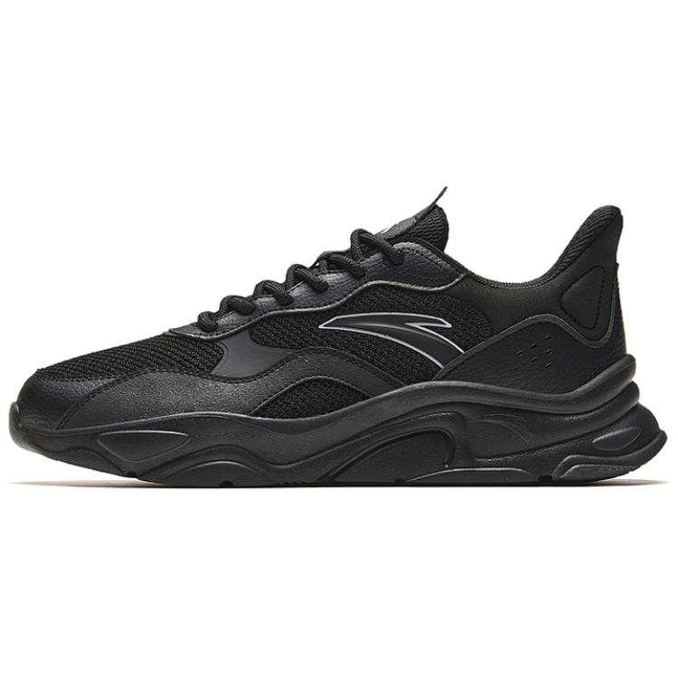 Anta Millennial Generation Slip Resistant Abrasion Resistant Low top Casual Shoes Men's Black