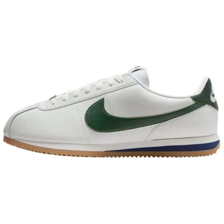 Nike Nike Cortez Abrasion Resistant Low top Casual Shoes Unisex White Green