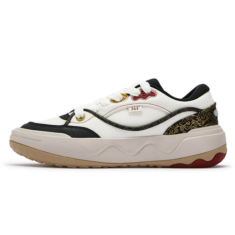 361° Shortbread Cushioning, Wear Resistant Low top Casual Shoes Men's White Black