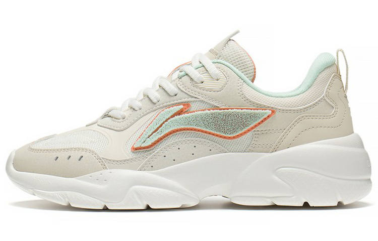 Li-Ning LINING Sportswear Sneakers 'Beige Green' Women's