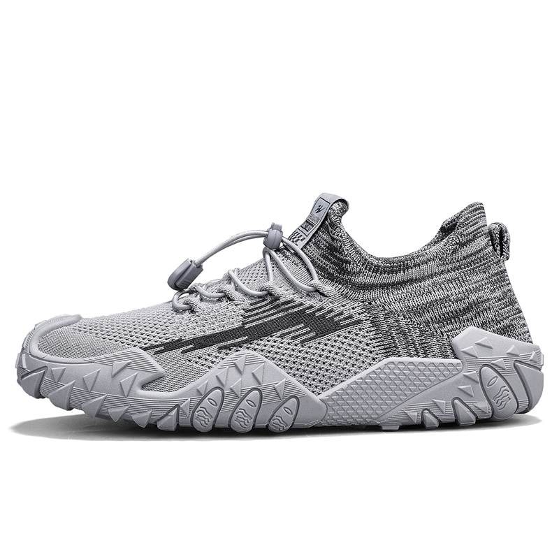 Binary Binary Cushioning Breathable Lightweight Low top Casual Shoes Men's Gray