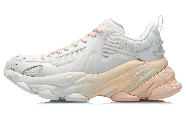 Li-Ning Li Ning CF Textile, Synthetic Leather, Mesh Cushioning Slip Resistant Abrasion Resistant Breathable Lightweight