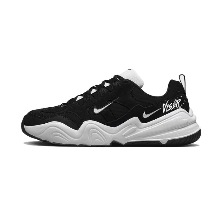 Nike Nike Tech Hera Glimpse Cushioning, Wear Resistant Low top Casual Shoes Unisex Black White