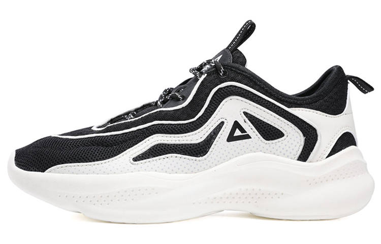 PEAK Casual Shoes Women's Low Top Black/Beige White