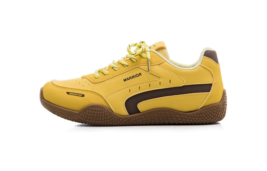 Warrior Abrasion Resistant Slip Resistant Abrasion Resistant Slip Resistant Low top Casual Shoes Women's Yellow Brown