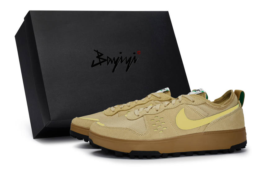Nike Nike C1TY Slip Resistant Abrasion Resistant Slip Resistant Abrasion Resistant Low top Casual Shoes Unisex Brown Yellow