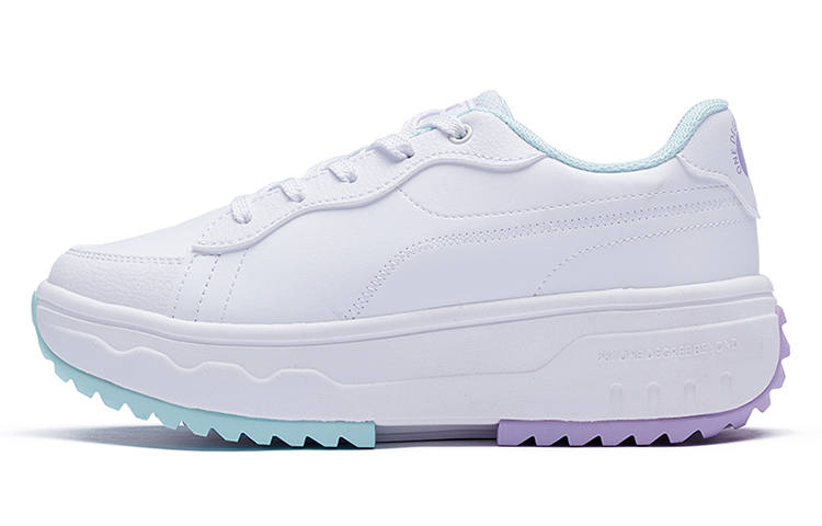 361° Slip Resistant, Abrasion Resistant, Height Increasing Low top Casual Shoes Women's White Cyan Purple