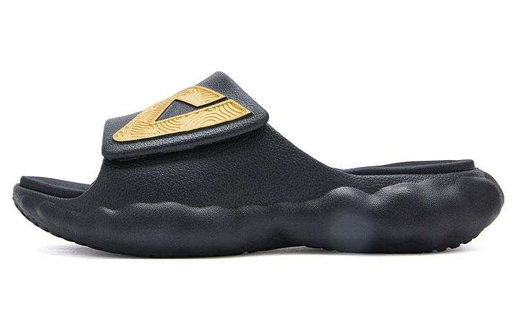 PEAK PEAK Taichi Cloud Quiet Slide Slippers Men's Black Gold