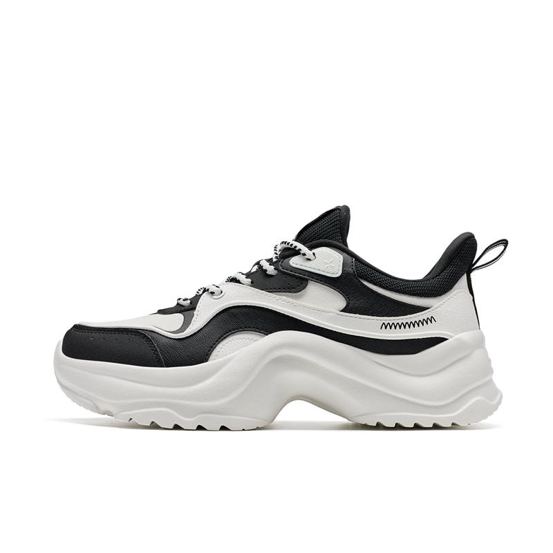 XTEP Cotton Candy Height Increasing Height Increasing Low top Casual Shoes Women's Black/Sail White