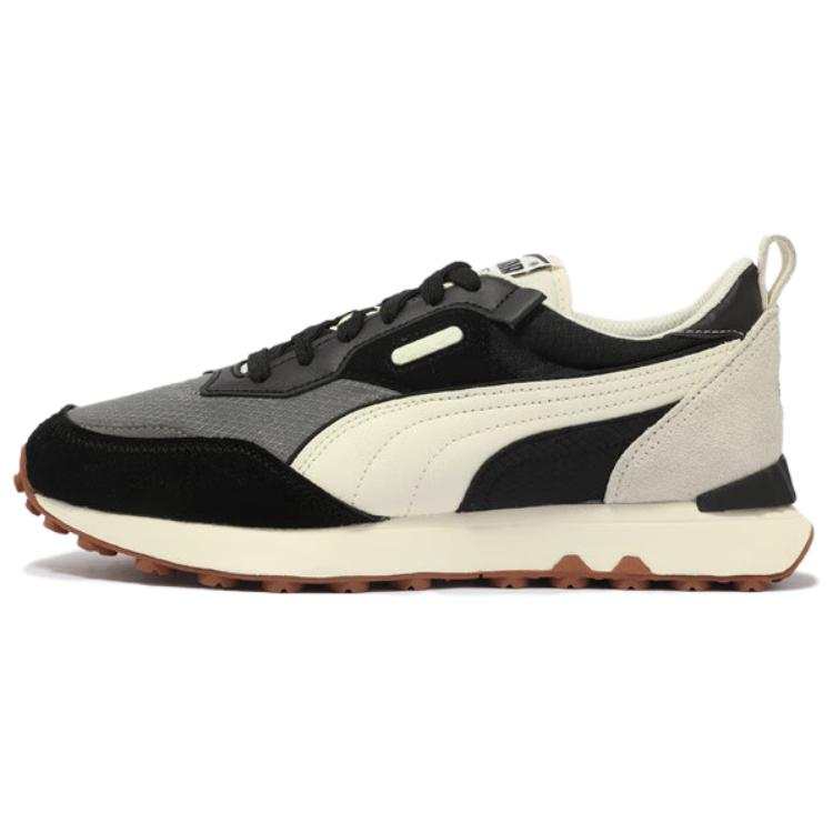 PUMA Rider FV Abrasion Resistant Breathable Low top Casual Shoes Unisex Black White Gray