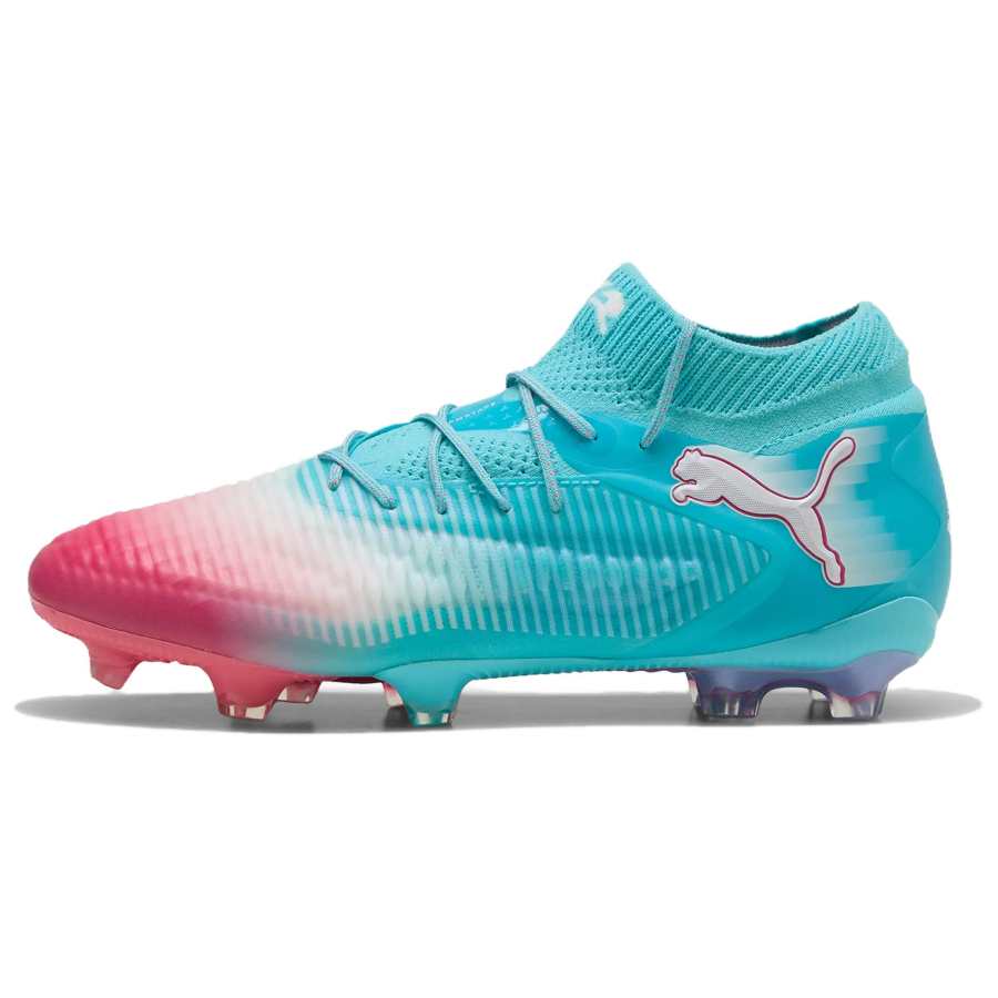 PUMA Future 8 Ultimate Abrasion Resistant Breathable Soccer Shoes Men's Blue Pink