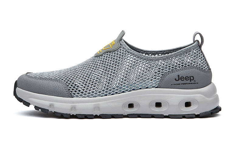 Jeep Breathable And Wear resistant Low top Outdoor Shoes Men's Gray