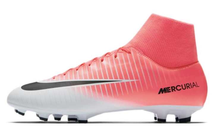 Nike Nike Mercurial Victory Soccer Shoes Men's High Top White/Pink