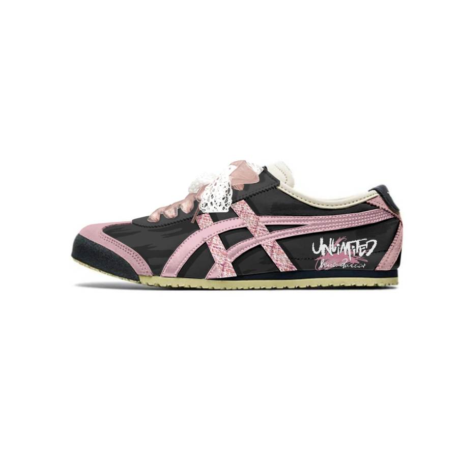 Onitsuka Tiger MEXICO 66 Low top Casual Shoes Unisex Black Pink