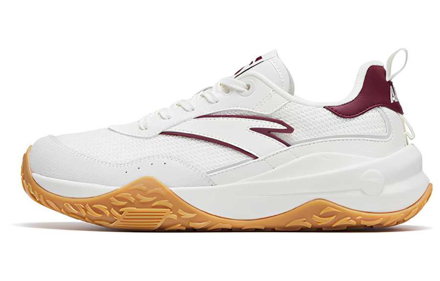 Anta Journey Slip Resistant, Abrasion Resistant, Lightweight Low top Sports Casual Shoes White Gray Red